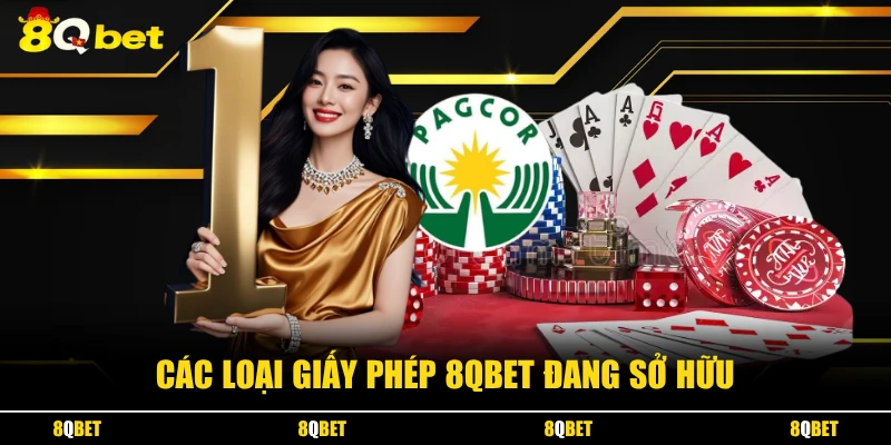 Các loại giấy phép 8QBET đang sở hữu